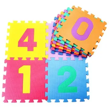 36-Piece Alphabet Number Puzzle Foam Tiles Educational Toy
