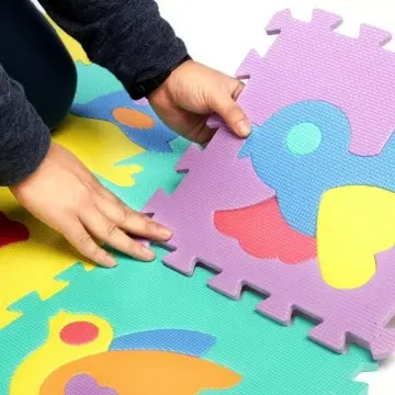 Customized wholesale EVA foam puzzle mats, cartoon puzzle mats, which can be used for baby perception and cognitive function training