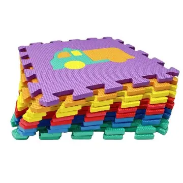 Factory-direct-sale cartoon car pattern foam play mat for children's early education and intelligence development crawling mat