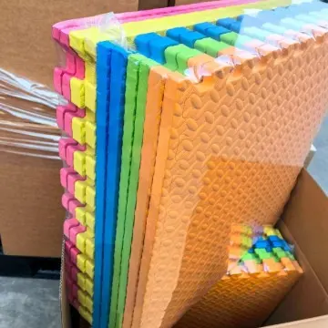 Multi-color baby play mat - Anti-slip and eco-friendly design - Kids mat - Interlocking children's game floor mat