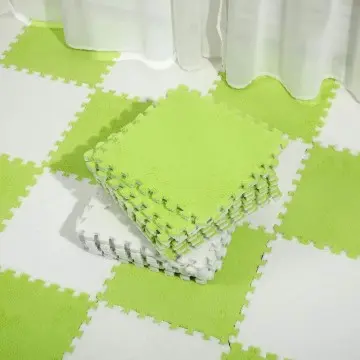 Interlocking Soft Puzzle Bath Mat Soft Moving Mat for Bedroom and Living Room Washable Soft Floor Mat